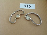 (2) Ladies Bulova Watches (Gold Plated)