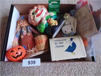 Clown Bank, Scarecrow, Mini Mailbox
