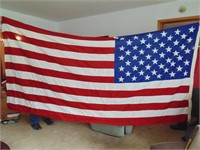 12' Cloth American Flag (100% Cotton)