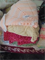 Small Afghans & Doily Bedspread