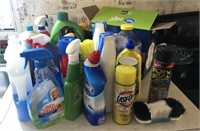 GROUP OF ASSORTED CLEANING SUPPLIES, PARTIALS