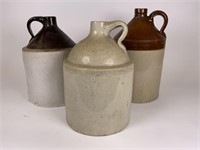 3 Stoneware jugs