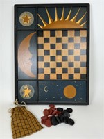Sun & Moon painted game board