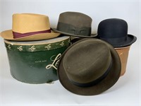 Vintage Stetson hat lot