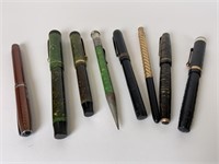7 Fountain Pens & lead pencil