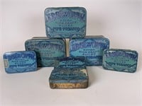 7 Vintage Edgeworth Tobacco tins