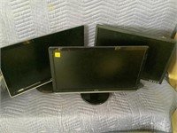 3 Dell Computer Monitors