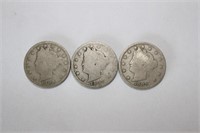1897,98,99 V Nickel