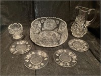 A Group of Assorted Crystal and Glass Items