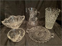 A Group of Crystal and Glass-wares