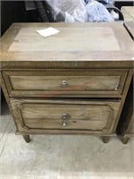 Two drawer nightstand with power outlet MSR9