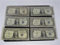 (6) $1 Silver Certificates