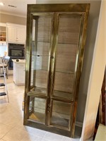 A Brass Display Cabinet