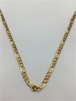 14K yellow gold chain link necklace