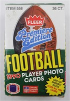 Box 1990 FLEER Premium Edition NFL Sports Cards