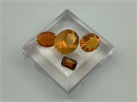 Lot of four Mexican fire opal ‘s