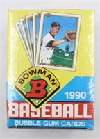 Sealed Box 1990 Bowman Bubble Gum Baseball Cards