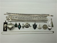 Miscellaneous sterling jewelry