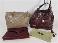4 vintage handbags