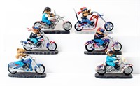 Lot Born to Ride Collection Motorcycle Figurines