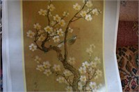 4 Chinese Floral Prints w/Birds