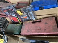 BOX LOT OF ASSORTED TOOL SETS