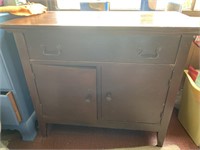 SMALL OAK WASHSTAND CABINET