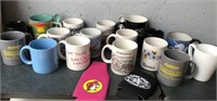 Box Lot of Assorted Coffee Cups