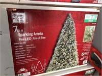 7.5 ft Sparkling Amelia Pine LED Pre-Lit Christmas
