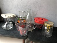 Box Lot of Measuring Cups and Pitchers