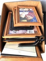 Box Lot of Miscellaneous Wood Picture Frames