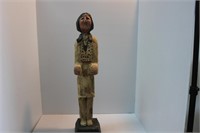 18.5" TALL CARVED WOODEN INDIAN