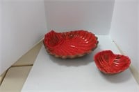 CLAM SHELL SERVING BOWLS 6IN AND 13IN