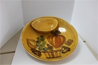 CHIP AND DIP BOWL 13 1/2 IN