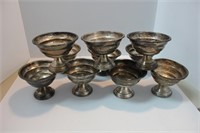 10 WEIGHTED STERLING DESERT BOWLS 3X7