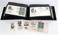 BOOK OF FIRST DAY OF ISSUE STAMPS ON ENVELOPES