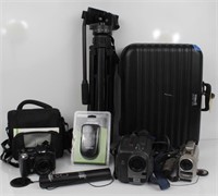 ASSORTED LOT OF MODERN 20TH CENTURY VIDEO CAMERAS