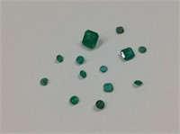 Parcel of loose emeralds, varied qualities