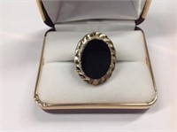 .925 sterling silver Black Onyx Ring