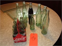 6 Lg Coke & Carton & 2 Small Coke Bottles