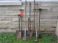 Yard Tools, Snow Shovel, Post Hole Digger, Pick,