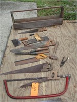 Hand Tools as Displayed & Wooden Tool Box