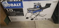 Kobalt 10 in sliding tile saw stand included