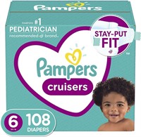 Diapers Size 6, 108 Count - Pampers Cruisers