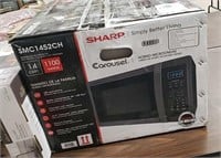 Sharp 1.4 cu ft 100 watts carousel microwave