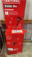 Craftsman 2-cycle weed wacker 17” curved shaft