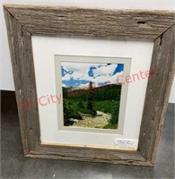 Colorado Stream & Trees Barn Wood Frame Photograph