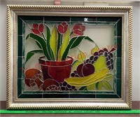 Stained Glass Style Framed Art