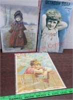 3 Vintage reproduction Metal Signs