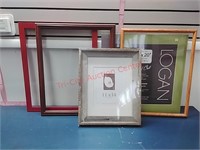 Picture frames various sizes & mats